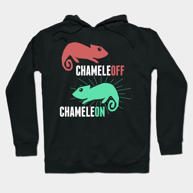 Funny And Cute Pet Chameleon Lizard Hoodie by MeatMan